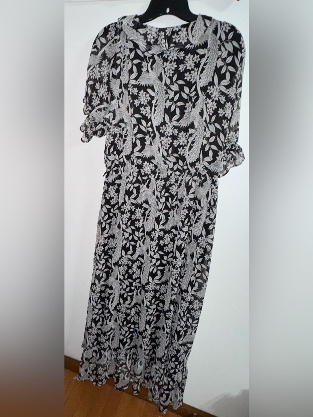 LC Lauren Conrad Black and White Floral Dress - Picture 3 of 8